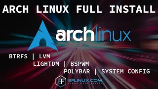 Arch Linux Full Install: April 2021 ISO