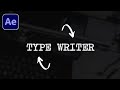After Effects Type Writer Text Effect