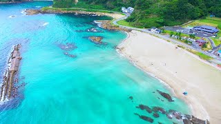 竹野浜海水浴場　空撮