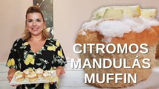 Citromos, mandulás muffin recept