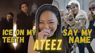 NEW ATINY | Ateez ICE ON MY TEETH+SAY MY NAME | MV+AteezRXN+Live Reaction