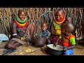 African Traditional  Village  life  Never  Shown On Tv/ Eating on Utensils  made from wood