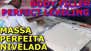 Application and Sanding body Filler in the Car Paint