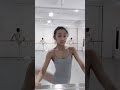 ballet beautiful girl s explosive sweat lesson scene breath rising in a continuous leg stretch