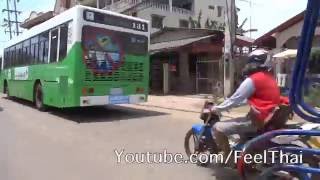 ตุ๊กๆ ไปคิวรถสายเหนือเวียงจันน์ Laos Tuk Tuk to Vientien North bus station