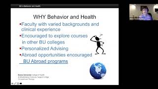 Boston University, Sargent College Behavior and Health Program Overview