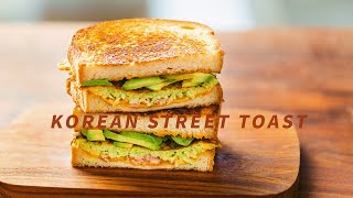 韩国街头美食，鸡蛋火腿三明治 | Korean Street Toast