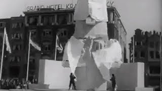 1956: Onthulling Nationaal Monument op de Dam te Amsterdam, ihkv Dodenherdenking 2024