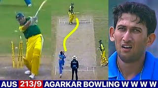 Thrilling Bowling 🔥 by Agarkar Vs Australia | Ind vs Aus DLF CUP 2006 | Ajit Agarkar W W W 🔥😱