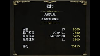 【戰慄】神魔之塔-九死九重生 幽助運氣25000分記錄(S)