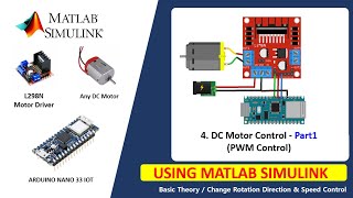 DC Motor Control | part1- Arduino using Matlab Simulink