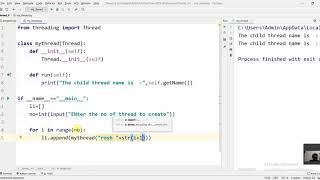 Thread creation and sleep function in python part 1