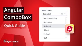 Angular ComboBox: The Ultimate Feature Walkthrough