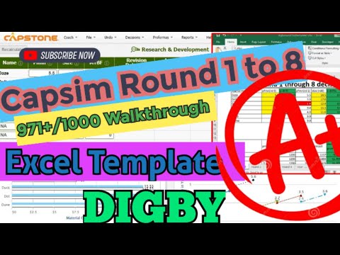 Capsim Simulation Walkthrough 971 1000 Capsim Round 1 To 8 Tutorial
