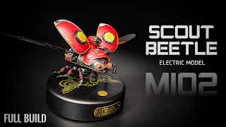 Assembly Electronic Scout Beetle MI02 ROKR model | Speed Build \u0026 Review | ASMR Robotime | 3D Puzzle