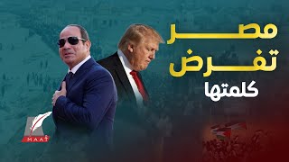 ماعت جروب| السيسي يتحدى ترامب.. ردود قوية من مصر على رئيس أقوى دولة في العالم