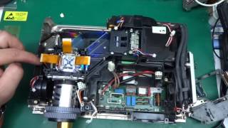 Sanyo PLC-SE20A Multiverse projector teardown (one way) - lots of optics