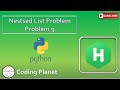 Python Challenge 9 || Nested List || HackerRank Solution || Coding Planet