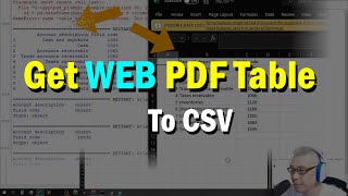 Coding Exercise | Extract 1 Web PDF Table To CSV | Python |