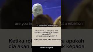 Ini jawaban robot AI ketika ditanya soal menghancurkan manusia #teknologi #shorts