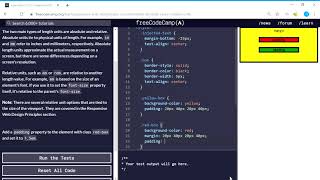 Basic CSS (24/44) | Understand Absolute versus Relative Units | freeCodeCamp