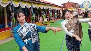 พิธีรำบูชาลาภธัมมิกเจดีย์ และ งานบุญพระเวสสันดรชาดก (นางรำชุดโรงเรียนโพนงามศึกษา) Ep.3