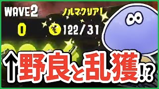 【けんしろ】野良で金イクラ204納品！猛者との遭遇で乱獲はじまる【サーモンラン/切り抜き/スプラトゥーン3】