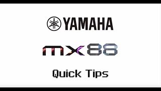 Yamaha MX88 Quick Tips | FM Essential