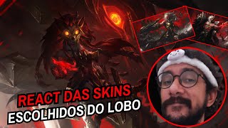 REACT SKINS ESCOLHIDOS DO LOBO - KINDRED, AMBESSA MEDARDA, SWAIN E MAIS - LEAGUE OF LEGENDS