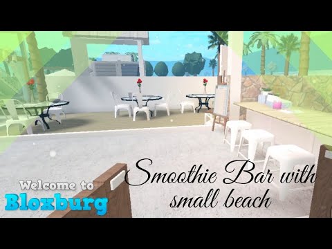 Touring A Smoothie Bar With A Small Tropical Beach In Bloxburg - Roblox ...