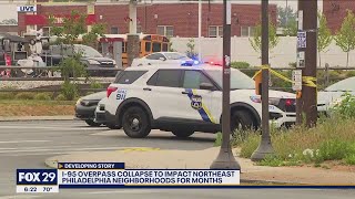 I-95 overpass collapse set to cause traffic in Philadelphia neighborhoods for months