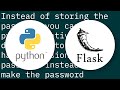 How to encrypt password using Python Flask-Security using bcrypt?
