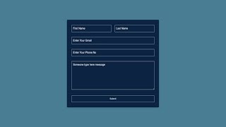Build a Beautiful Modern Form UI | HTML CSS Tutorial | Mayancoders