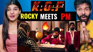 KGF Chapter 2 | Rocky Meets Ramika Sen In PM Office | Rocky Vs Ramika Face To Face Meeting | Yash |