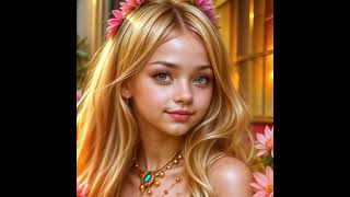 Beautiful blonde girl golden hair 20 AI lookbook art #aigirl #aiart #lookbook #beauty #model #cute