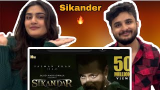 Pakistani people reaction on salman khan movie Sikandar teaser❤️🔥