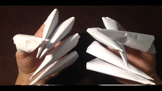 How to make Origami Paper Claws - Easy Tutorial