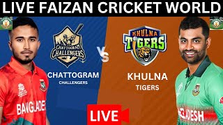 🔴LIVE: Chattogram Challengers vs Khulna Tigers | CC vs KT | BPL 9 | 19th Match | LIVE Score&Comentry