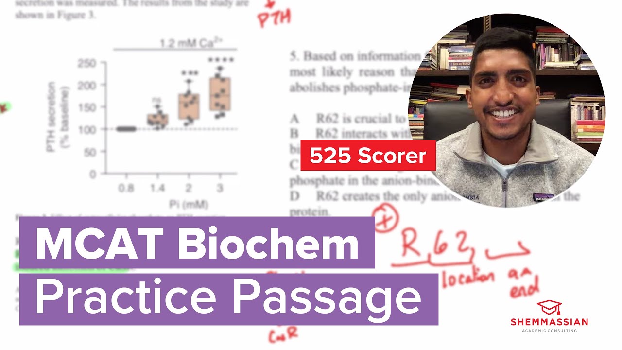 MCAT Biochem Passage Tutorial W/ A 525 Scorer - YouTube