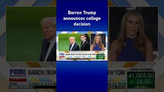 Trump reveals where son Barron will attend college this fall #shorts