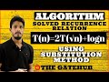 Recurrence Relation T(n)=2T(√n)+log n | Substitution Method | GATECSE | DAA