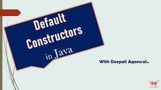 #27 Default Constructors in JAVA | Example | CORE JAVA | Hindi