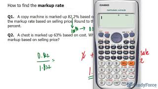 Calculating the markup rate