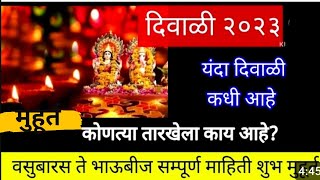 यंदा दिवाळी कधी आहे,शुभ मुहूर्त कधी आहे, कोणत्या तारखेला काय आहे जाणून घेऊया संपूर्ण माहिती