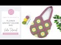 Gorgeous Flower Granny Square Bag Crochet Tutorial - Made Easy!