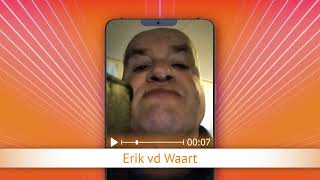 TV Oranje app videoboodschap - Erik vd Waart