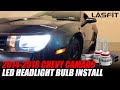 2014-2018 Chevrolet Camaro LED Headlight Bulbs Low Beam Installation - LASFIT LSplus series H11