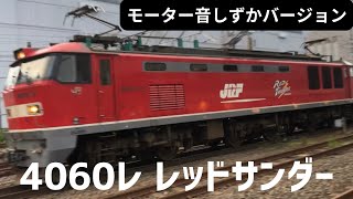 【レッドサンダー】速いけどいつもより静かなレッドサンダー貨物列車4060レ EF510-21 20230810