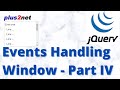 JQuery handling window of page events like resize , scroll