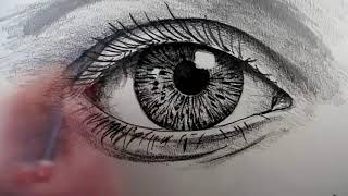 how to draw eyes | learn how to draw realistic Eye with pencil step by step toturial | drawing eyes